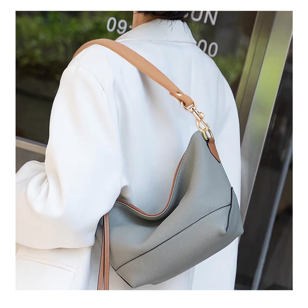 🆕 20.3 Inch Brown Leather Strap for Purse, 1 Inch Wide Replacement Handle - Picture 2 of 5